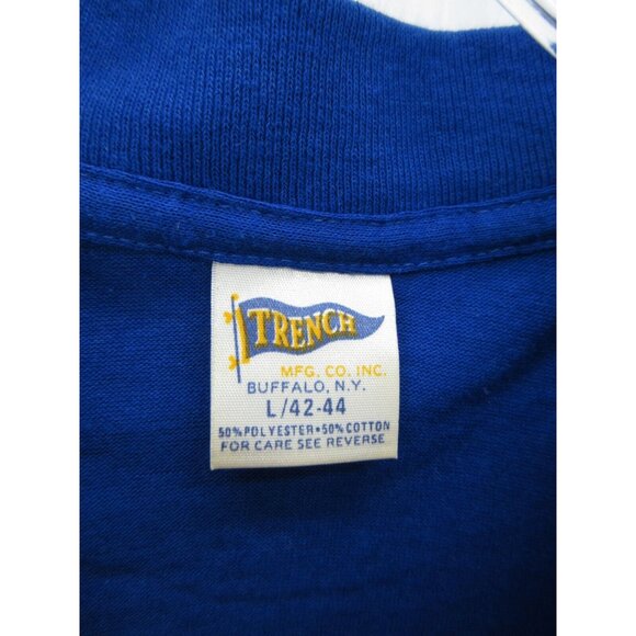 VINTAGE New York Giants Shirt Large Big Blue Wrecking Crew 80s 90s - Picture 8 of 9